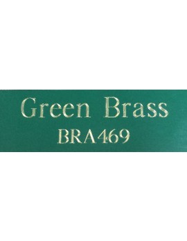 Green Brass Plate - Diamond Engraved