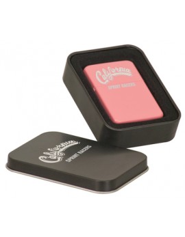 Pink Laser Engraved Lighter with Gift Tin