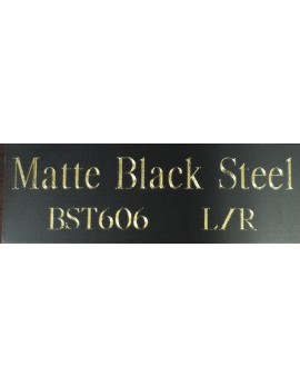 Matte Black Brass Plated Steel Plate - Diamond Engraved