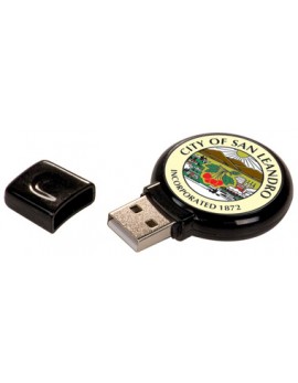 Personalized 4GB Black Plastic USB Flash Drive 