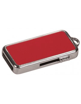 Red Metal 4GB Engraved USB Drive
