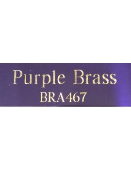 Purple Brass Plate - Diamond Engraved
