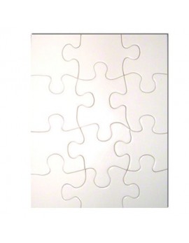 12 Piece Glossy Photo Puzzle, 5x6" Rectangle