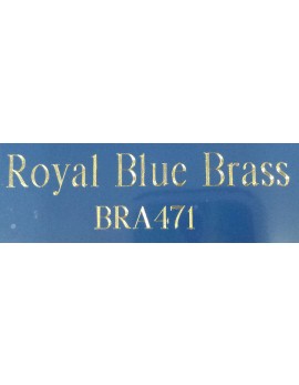 Royal Blue Brass Plate - Diamond Engraved