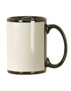Photo Mug 15oz Black with White imaging area