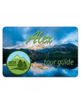 2x3" Full-Color Aluminum Name Badge
