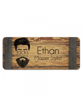 1.5x3" Rectangle Plastic Name Badge 