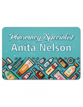 2x3" Plastic Rectangle Name Badge 