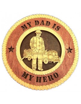 Laser Cut, Personalized Male Firefighter Gift