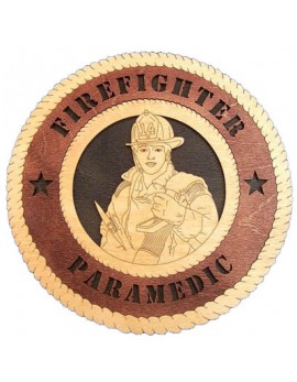 Laser Cut, Personalized Female Firefighter Gift