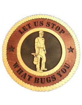 Laser Cut, Personalized Exterminator Gift