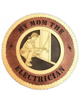Laser Cut, Personalized Female Electrician Gift