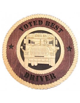 Laser Cut, Personalized Female Bus Driver Gift