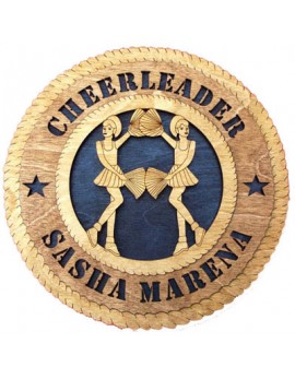 Laser Cut, Personalized Cheerleader Gift