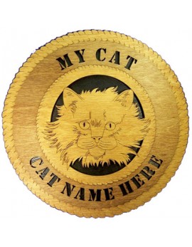 Laser Cut, Personalized Fuzzy Cat