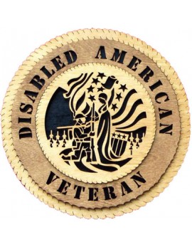Laser Cut, Personalized Disabled American Veteran Gift