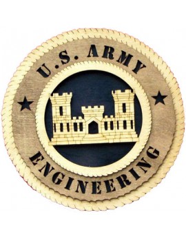 Laser Cut, Personalized Army Engineering Gift