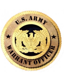 Laser Cut, Personalized Army Warrant Officer Gift