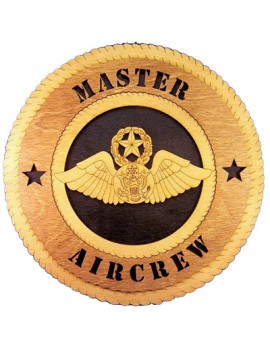 Laser Cut, Personalized Master Aircrew Gift