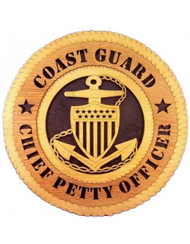 Laser Cut, Personalized Coast Guard Chief Petty Officer Gift