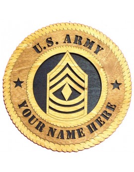 Laser Cut, Personalized Army 1st Sergeant Gift