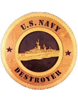Laser Cut, Personalized Navy Destroyer Gift