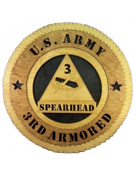 Laser Cut, Personalized 3rd Armored Division Gift