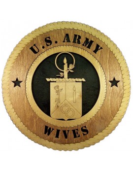 Laser Cut, Personalized Army Wives Crest Gift