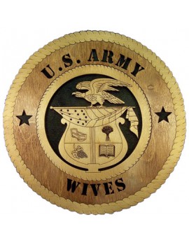 Laser Cut, Personalized Army Wives Seal Gift