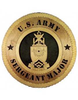 Laser Cut, Personalized Army Sergeant Major Academy Gift