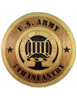 Laser Cut, Personalized 7th Infantry Gift