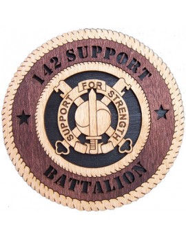 Laser Cut, Personalized 142 Support Battalion Gift