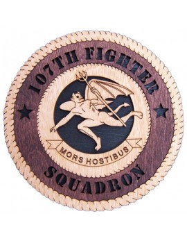 Laser Cut, Personalized 107th Fighter Squadron Gift