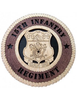 Laser Cut, Personalized 15th Infantry Regiment Gift