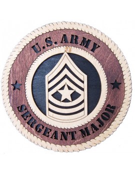 Laser Cut, Personalized Sergeant Major Gift