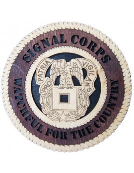 Laser Cut, Personalized Signal Corps Gift