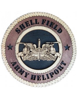 Laser Cut, Personalized Shell Army Heliport Gift