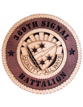 Laser Cut, Personalized 369th Signal Battalion Gift