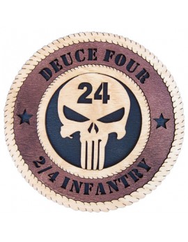 Laser Cut, Personalized Deuce Four 2/4 Infantry Gift
