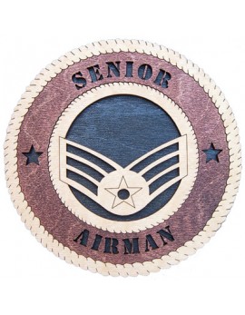 Laser Cut, Personalized Senior Airman Gift
