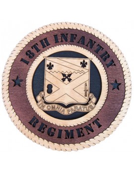 Laser Cut, Personalized 18th Infantry Regiment Gift