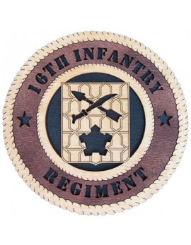 Laser Cut, Personalized 16th Infantry Regiment Gift