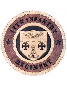 Laser Cut, Personalized 12th Infantry Regiment Gift
