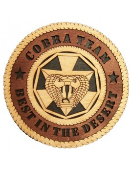 Laser Cut, Personalized Cobra Armored Task Force Gift