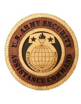 Laser Cut, Personalized Army Security Assistance Command Gift