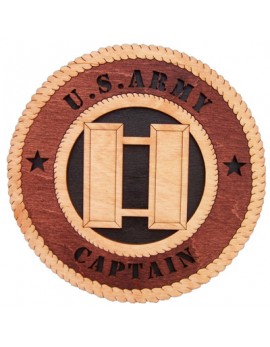 Laser Cut, Personalized Army Captain Gift