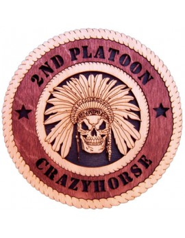 Laser Cut, Personalized 2nd Platoon Crazyhorse Gift