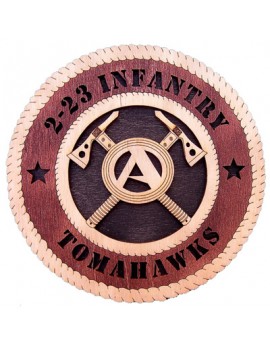 Laser Cut, Personalized 2-23 Infantry Aztec Gift