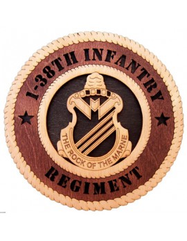 Laser Cut, Personalized 1-38th Infantry Regiment Gift