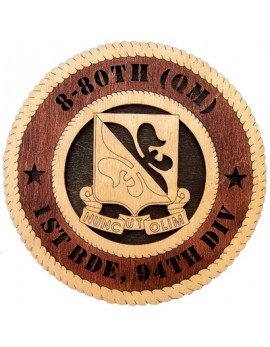 Laser Cut, Personalized 8-80th Quartermaster Gift